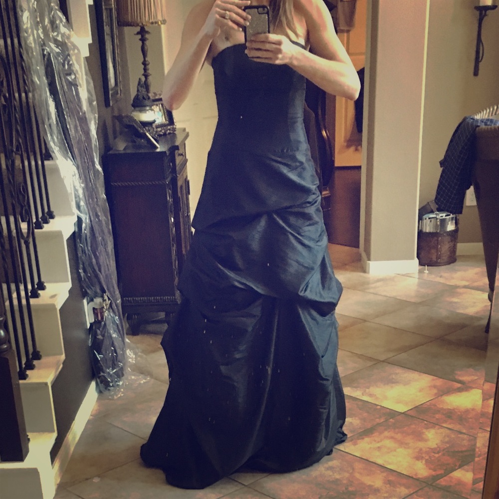 Black Bill Levkoff Ball Gown/Bridesmaid Dress